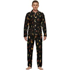 Fireworks- Men s Long Sleeve Velvet Pocket Pajamas Set