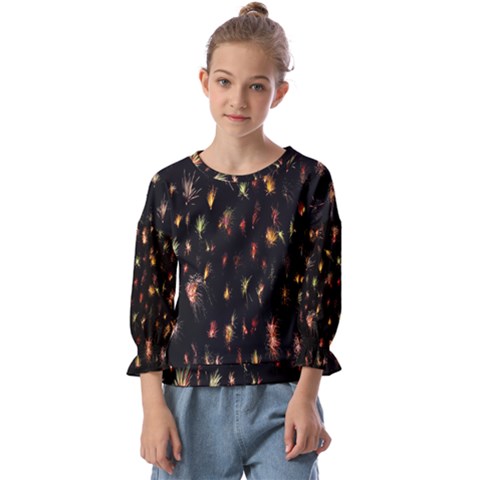 Fireworks- Kids  Cuff Sleeve Top by nate14shop