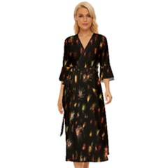 Fireworks- Midsummer Wrap Dress