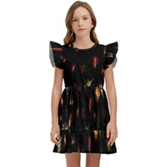 Fireworks- Kids  Winged Sleeve Dress