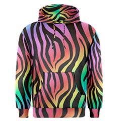 Rainbow Zebra Stripes Men s Core Hoodie by nate14shop