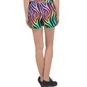 Rainbow Zebra Stripes Velour Lounge Shorts View2