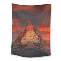 Switzerland-zermatt-mountains-snow- Medium Tapestry by Amaryn4rt