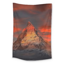 Switzerland-zermatt-mountains-snow- Large Tapestry by Amaryn4rt