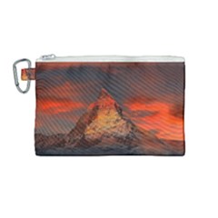 Switzerland-zermatt-mountains-snow- Canvas Cosmetic Bag (medium)