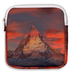 Switzerland-zermatt-mountains-snow- Mini Square Pouch by Amaryn4rt