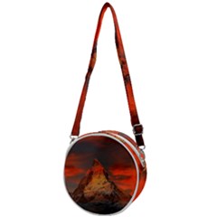 Switzerland-zermatt-mountains-snow- Crossbody Circle Bag