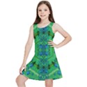 Vines Of Beautiful Flowers On A Painting In Mandala Style Kids  Lightweight Sleeveless Dress View1