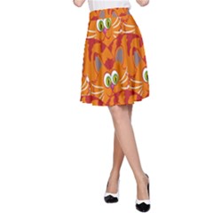 Animals Pet Cats A-line Skirt by artworkshop