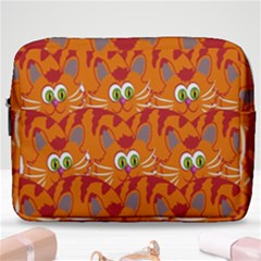 Animals Pet Cats Make Up Pouch (large) by artworkshop