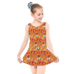 Animals Pet Cats Kids  Skater Dress Swimsuit by artworkshop