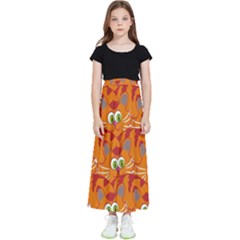 Animals Pet Cats Kids  Flared Maxi Skirt by artworkshop