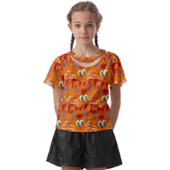 Animals Pet Cats Kids  Front Cut Tee by artworkshop