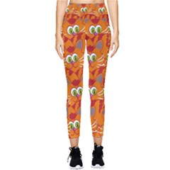 Animals Pet Cats Pocket Leggings  by artworkshop