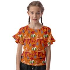 Animals Pet Cats Kids  Cut Out Flutter Sleeves by artworkshop