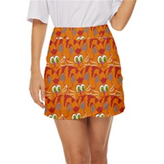 Animals Pet Cats Mini Front Wrap Skirt by artworkshop