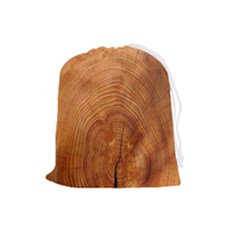 Annual Rings Tree Wood Drawstring Pouch (large) by artworkshop