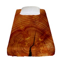 Annual Rings Tree Wood Fitted Sheet (single Size) by artworkshop