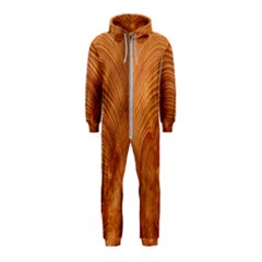 Annual Rings Tree Wood Hooded Jumpsuit (kids) by artworkshop