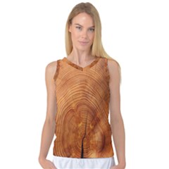 Annual Rings Tree Wood Women s Basketball Tank Top by artworkshop