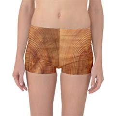 Annual Rings Tree Wood Reversible Boyleg Bikini Bottoms by artworkshop