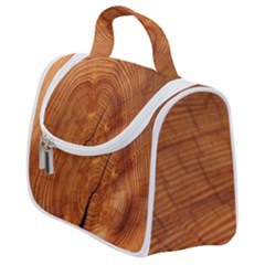 Annual Rings Tree Wood Satchel Handbag by artworkshop