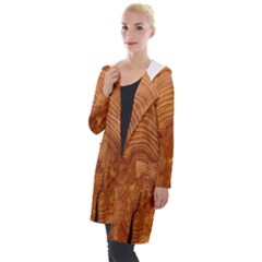 Annual Rings Tree Wood Hooded Pocket Cardigan by artworkshop