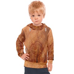 Annual Rings Tree Wood Kids  Hooded Pullover by artworkshop