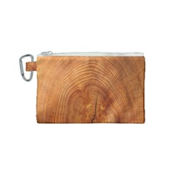 Annual Rings Tree Wood Canvas Cosmetic Bag (small) by artworkshop