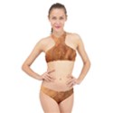 Annual Rings Tree Wood High Neck Bikini Set View1