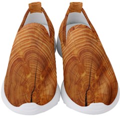 Annual Rings Tree Wood Kids  Slip On Sneakers