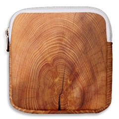 Annual Rings Tree Wood Mini Square Pouch by artworkshop