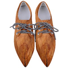 Annual Rings Tree Wood Pointed Oxford Shoes by artworkshop