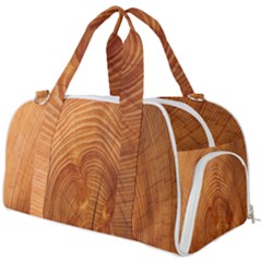 Annual Rings Tree Wood Burner Gym Duffel Bag by artworkshop