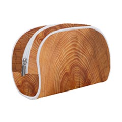 Annual Rings Tree Wood Make Up Case (small) by artworkshop