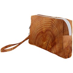 Annual Rings Tree Wood Wristlet Pouch Bag (small) by artworkshop