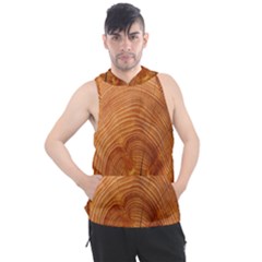 Annual Rings Tree Wood Men s Sleeveless Hoodie by artworkshop