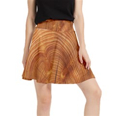 Annual Rings Tree Wood Waistband Skirt by artworkshop