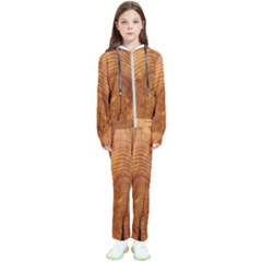 Annual Rings Tree Wood Kids  Tracksuit by artworkshop