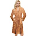 Annual Rings Tree Wood Long Sleeve Velour Robe View1