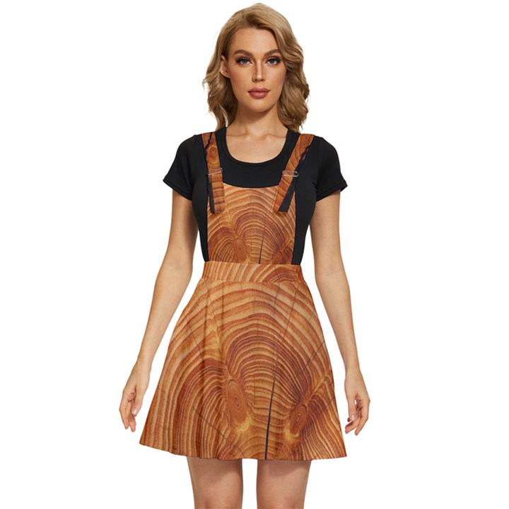 Annual Rings Tree Wood Apron Dress