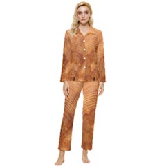 Annual Rings Tree Wood Womens  Long Sleeve Velvet Pocket Pajamas Set by artworkshop