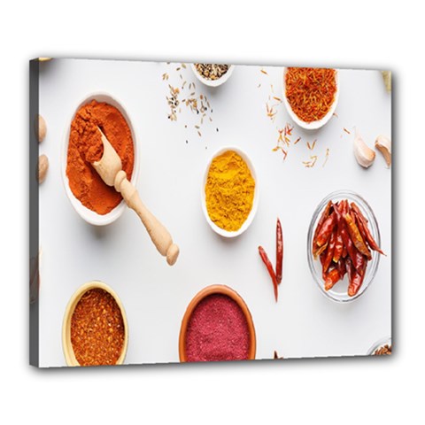 Masala Spices Food Canvas 20  X 16  (stretched) by artworkshop