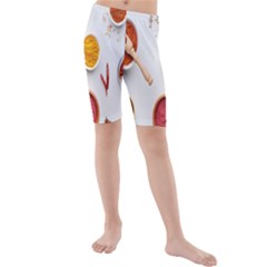 Masala Spices Food Kids  Mid Length Swim Shorts by artworkshop