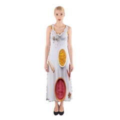 Masala Spices Food Sleeveless Maxi Dress by artworkshop