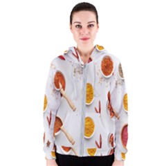 Masala Spices Food Women s Zipper Hoodie by artworkshop