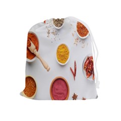 Masala Spices Food Drawstring Pouch (xl) by artworkshop