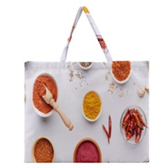 Masala Spices Food Zipper Large Tote Bag by artworkshop