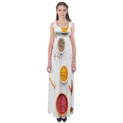 Masala Spices Food Empire Waist Maxi Dress by artworkshop