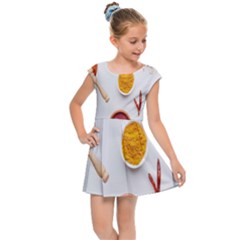 Masala Spices Food Kids  Cap Sleeve Dress by artworkshop